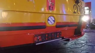 Zderzenie autobusu z hondą