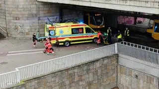 Zderzenie tramwajów na moście Gdańskim