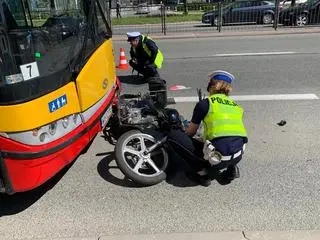 Wypadek na Łopuszańskiej 