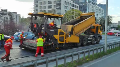 Prace remontowe na Wisłostradzie