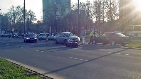 Zderzenie hondy ze skuterem