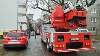 Akcja straży pożarnej na Pradze Południe