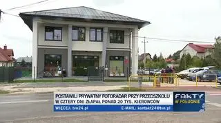 Rodzice ustawili prywatny fotoradar przy przedszkolu 