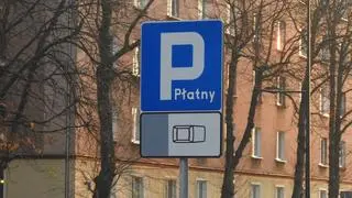 Paid parking zone on Szczesliwicka 