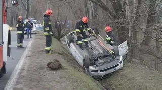 Skoda dachowała na Wólczyńskiej