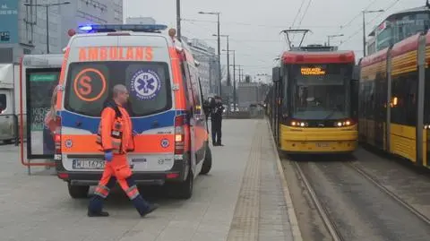 Potrącona kobieta na rondzie Daszyńskiego