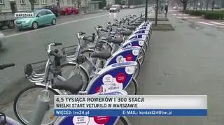 Rozpoczął się sezon z rowerami miejskimi