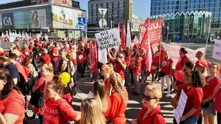 Protest pracowników sądów i prokuratur