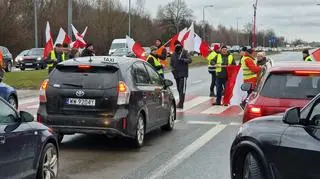 Protest rolników na wjeździe do Warszawy