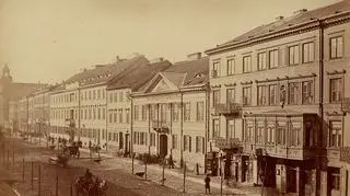 Ulica Leszno w roku 1875