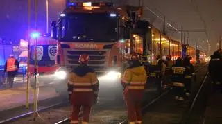 Wypadek z udziałem tramwaju