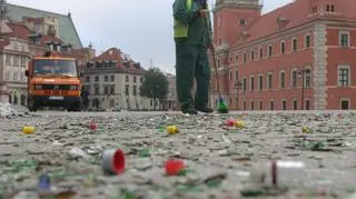 Sprzątanie pl. Zamkowego