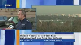 "Mężczyzna mógł być wepchięty do wody"