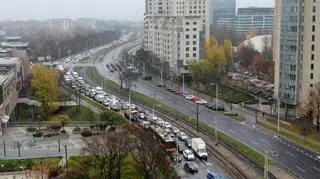 Utrudnienia na rondzie Radosława 