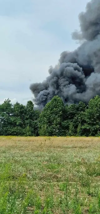 Pożar w miejscowości Żółwin