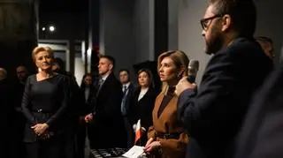 Ołena Zełenska odwiedziła Muzeum Powstania Warszawskiego