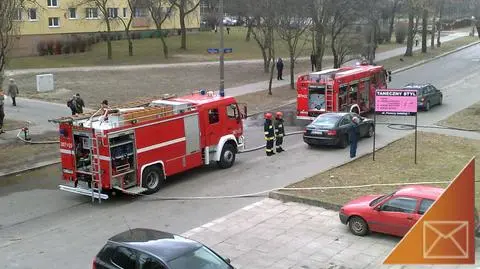 Pożar bloku na Bemowie