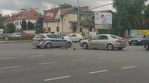 Renault potrąciło rowerzystę