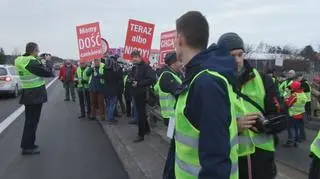 Protest w Łomiankach