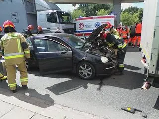 Wypadek na Wale Miedzeszyńskim