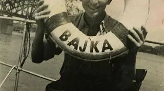 Henryk Matulko na statku "Bajka". Warszawa, 1942