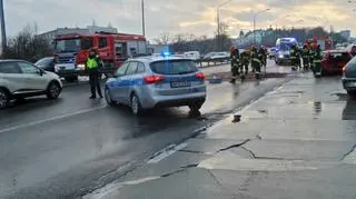 Wypadek na Trasie Łazienkowskiej