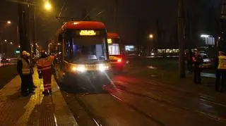 Wykolejony skład zablokował tramwaje