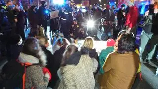 Protest przed siedzibą MEN