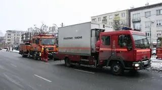 Kolizja tramwajów przy ulicy Odyńca