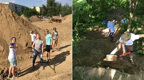 Sami remontują tor dla rowerzystów. Wcześniej zrobili zbiórkę pieniędzy