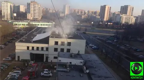 Ogień w Instytucie Geodezji i Kartografii