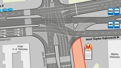Remont rozjazdów na placu Bankowym. Tramwaje zmienią trasy, Marszałkowską nie pojadą wcale