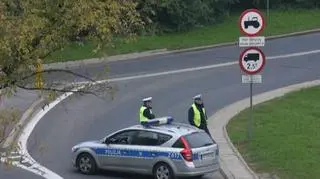 Policja ochrania trasę maratonu