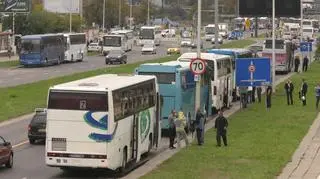 Związkowcy wracają do autokarów