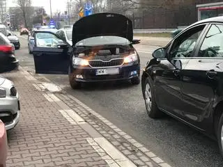 Potrącenie strażnika miejskiego na Woli