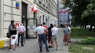 Głosowanie przy ulicy Andersa