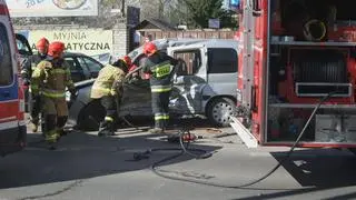 Wypadek na Trakcie Lubelskim