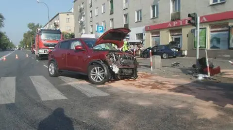 Wypadek na Żeromskiego. Dwie osoby ranne, w tym dziecko