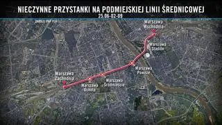 Nieczynne przystanki na podmiejskiej linii średnicowej