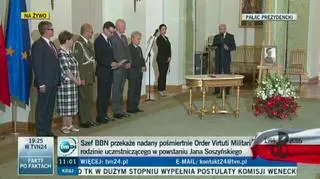 Uroczystość w Pałacu Prezydenckim