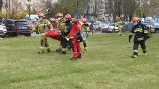 Śmigłowiec LPR lądował na pasie zieleni 