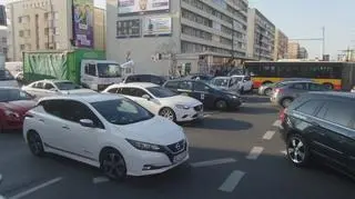 Protest rolników na placu Zawiszy