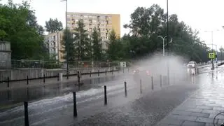 Zalana ścieżka rowerowa na Wybrzeżu Helskim 