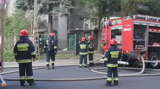 Pożar w domu jednorodzinnym