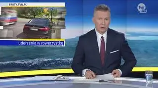 Auto SOP zderzyło się z rowerzystką