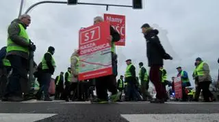 Protest w Łomiankach