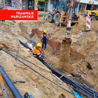 Na budowie linii tramwajowej do Wilanowa odkryto mury dawnej zajezdni