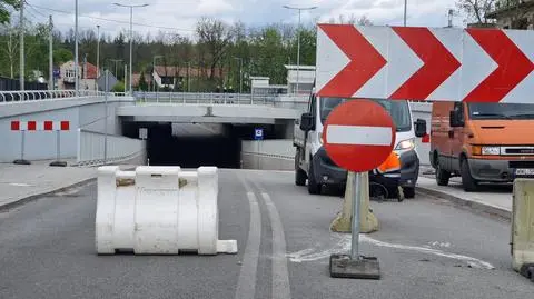 Uszkodzony tunel w Sulejówku