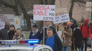 Protest mieszkańców Odolan