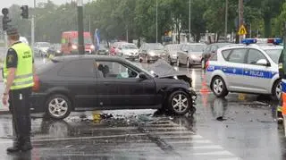 Zderzenie aut i autobusu 